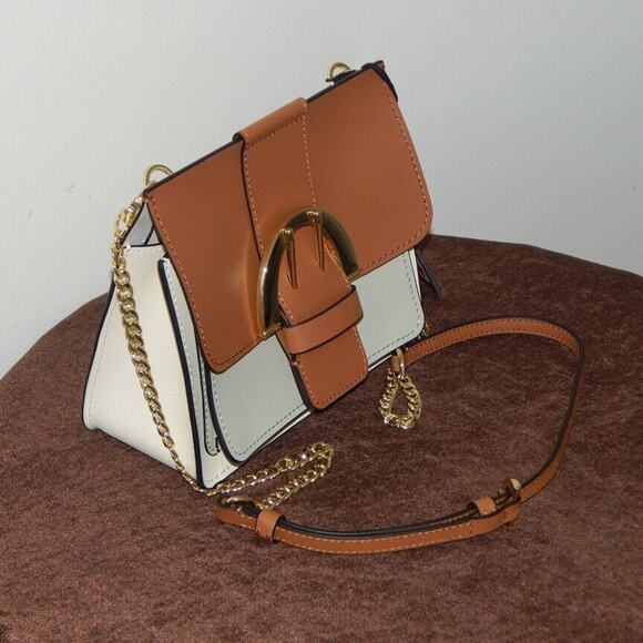 ZAC ZAC POSEN BIBA Leather Flap Convertible Chain Multi Color Crossbody Bag NWT - Picture 3 of 13